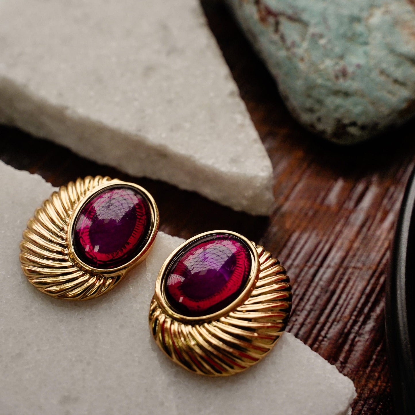 Aristocratic Gem Earrings