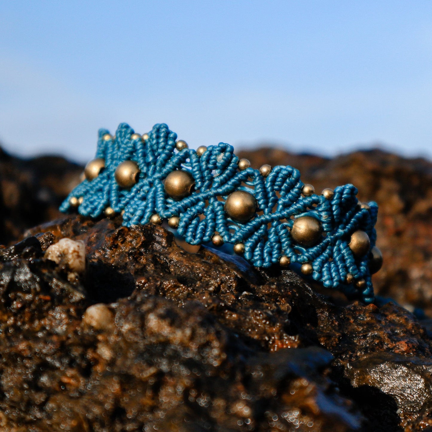 Bracelets Marine Teal Leafy Lush Bracelet