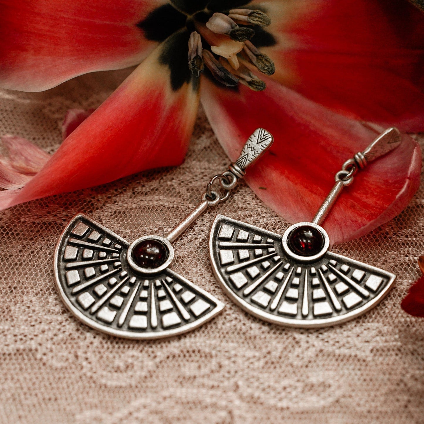 Earrings Flapper Fan Earrings