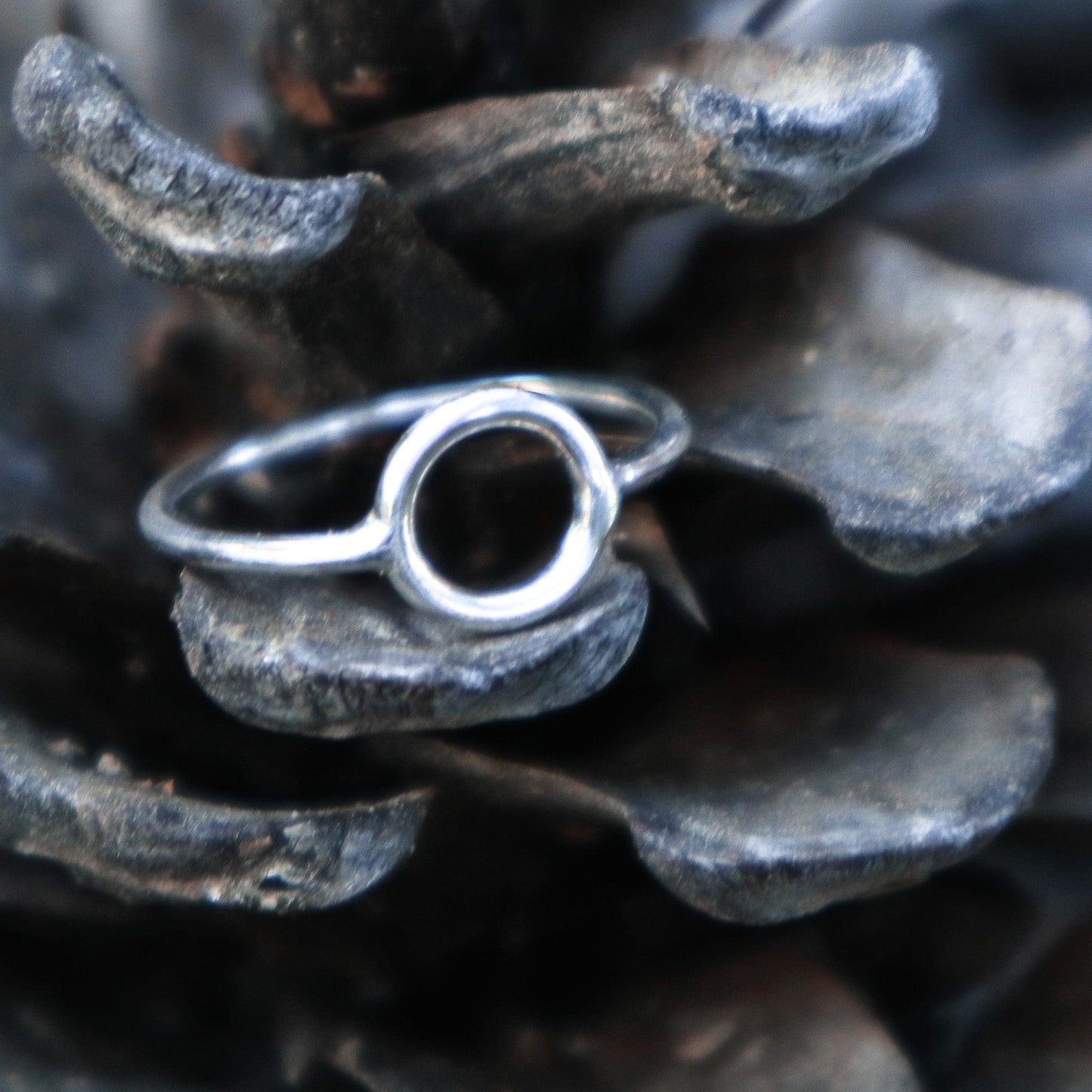 Ethnic ring Circle Silver Ring