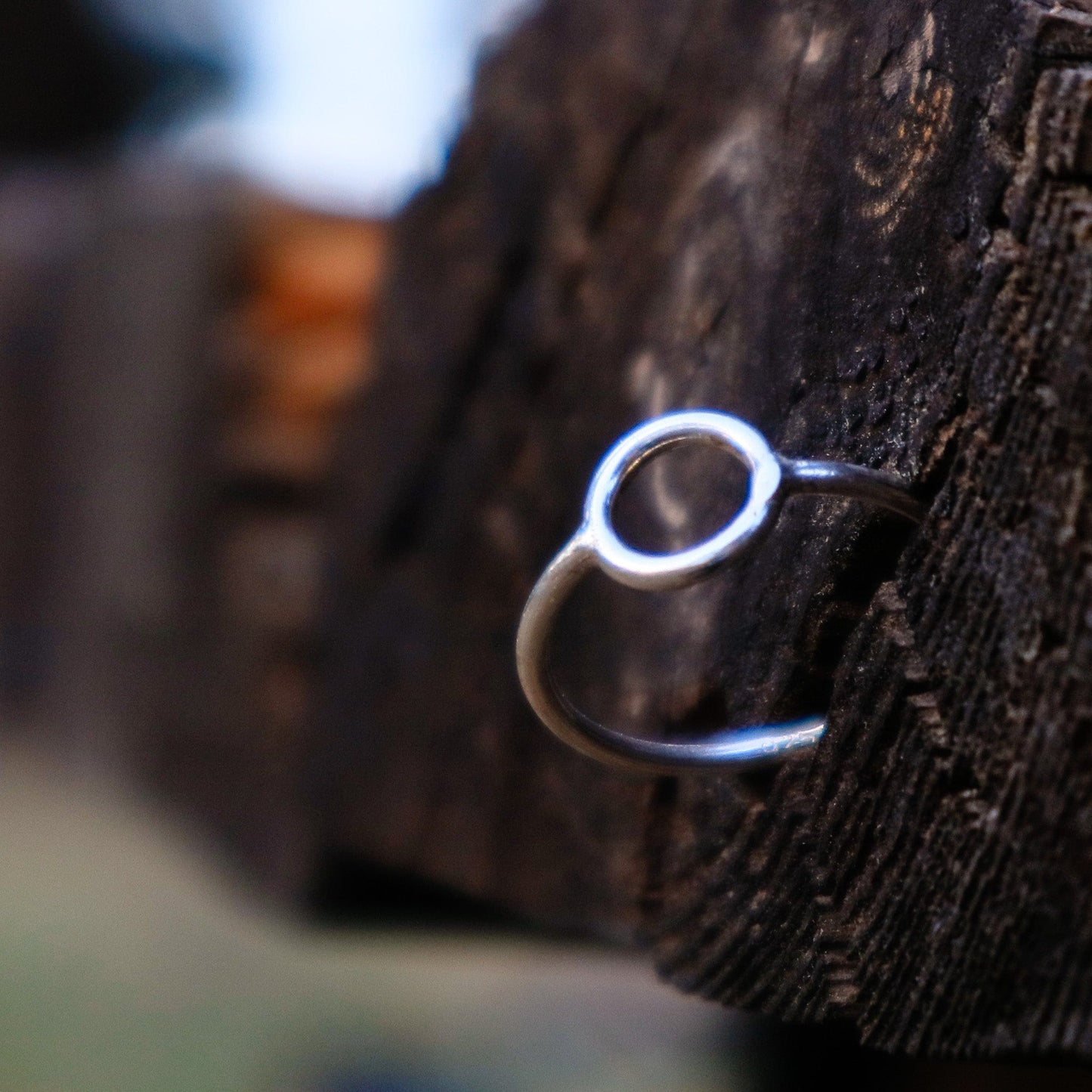 Ethnic ring Circle Silver Ring