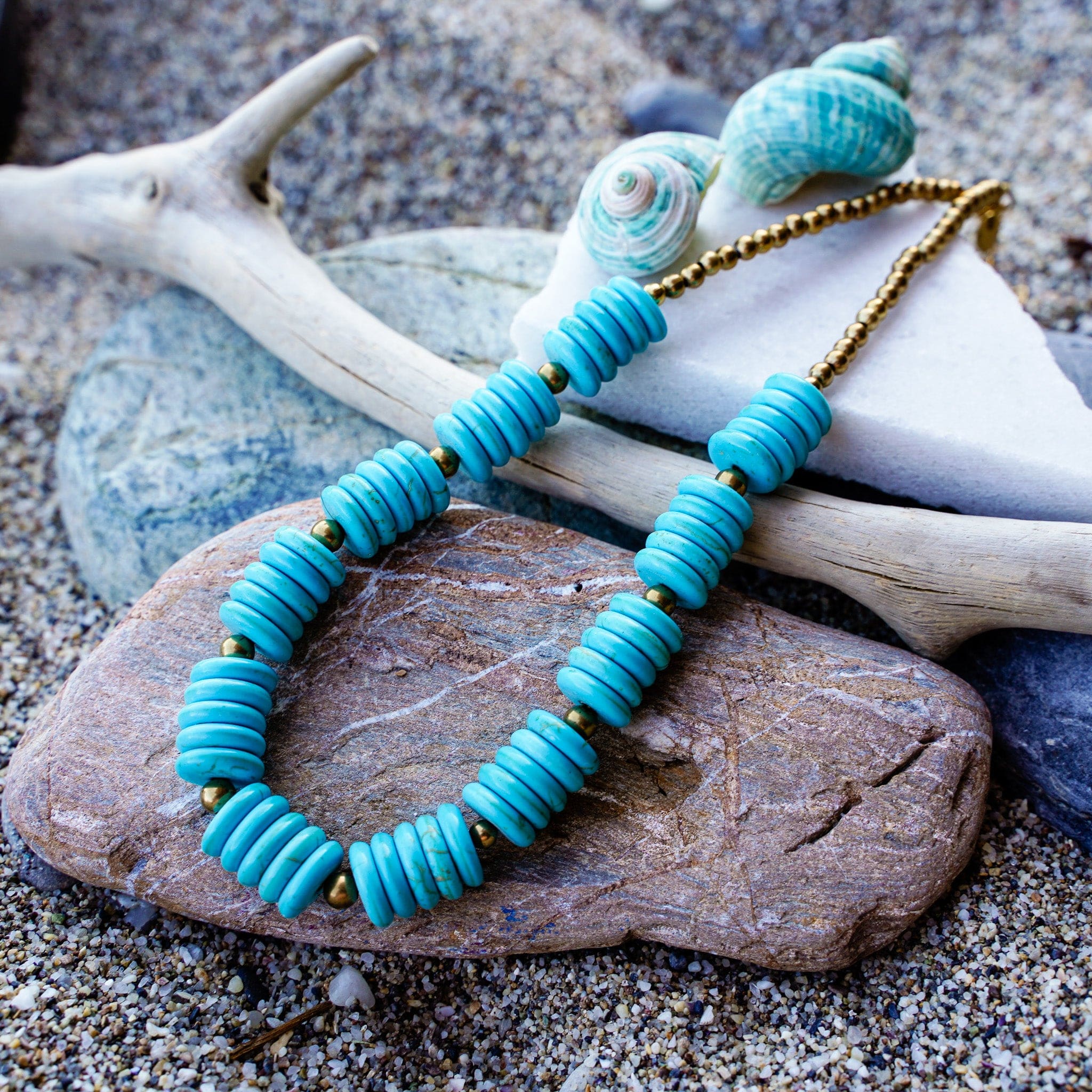 Turquoise Kissed Necklace - Main Image