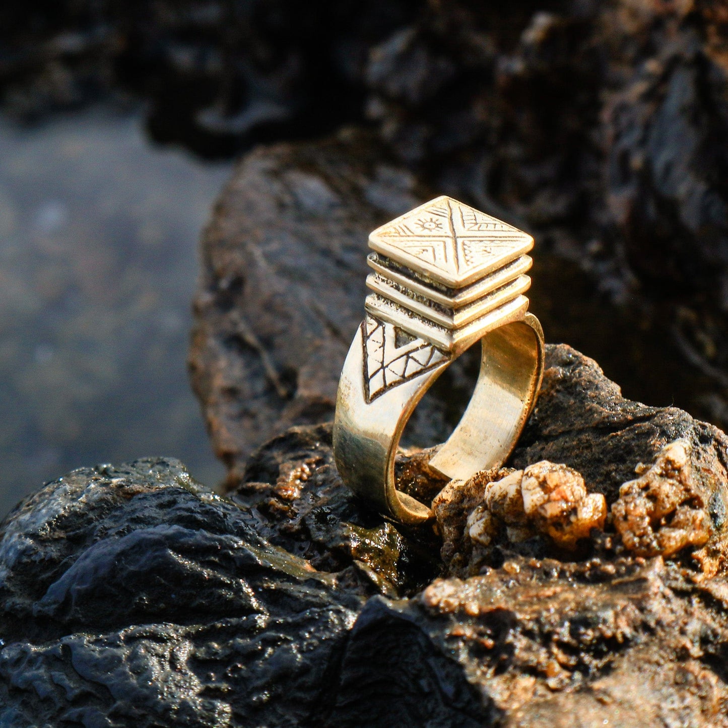 Rings Pyramid Peaks Ring