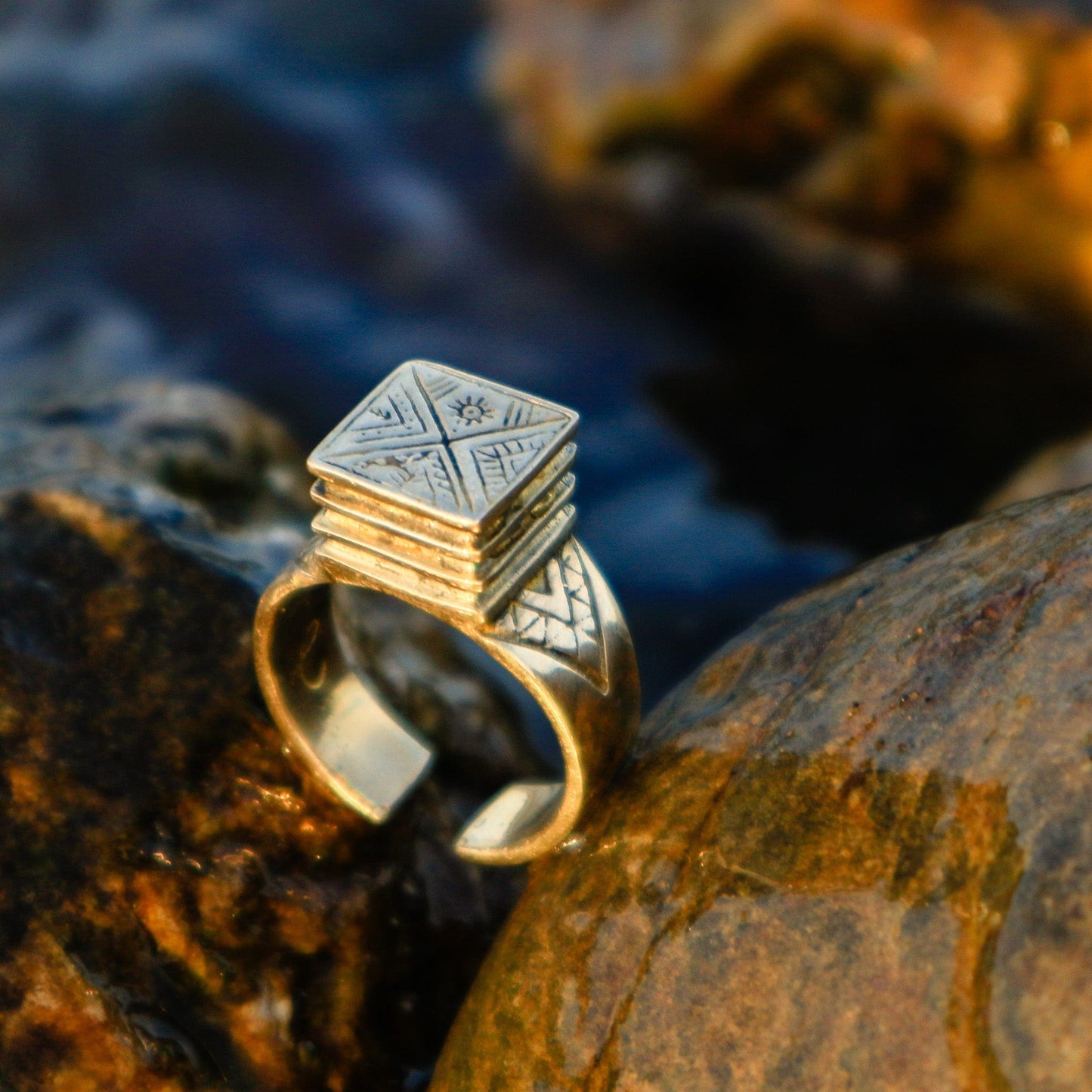 Rings Pyramid Peaks Ring