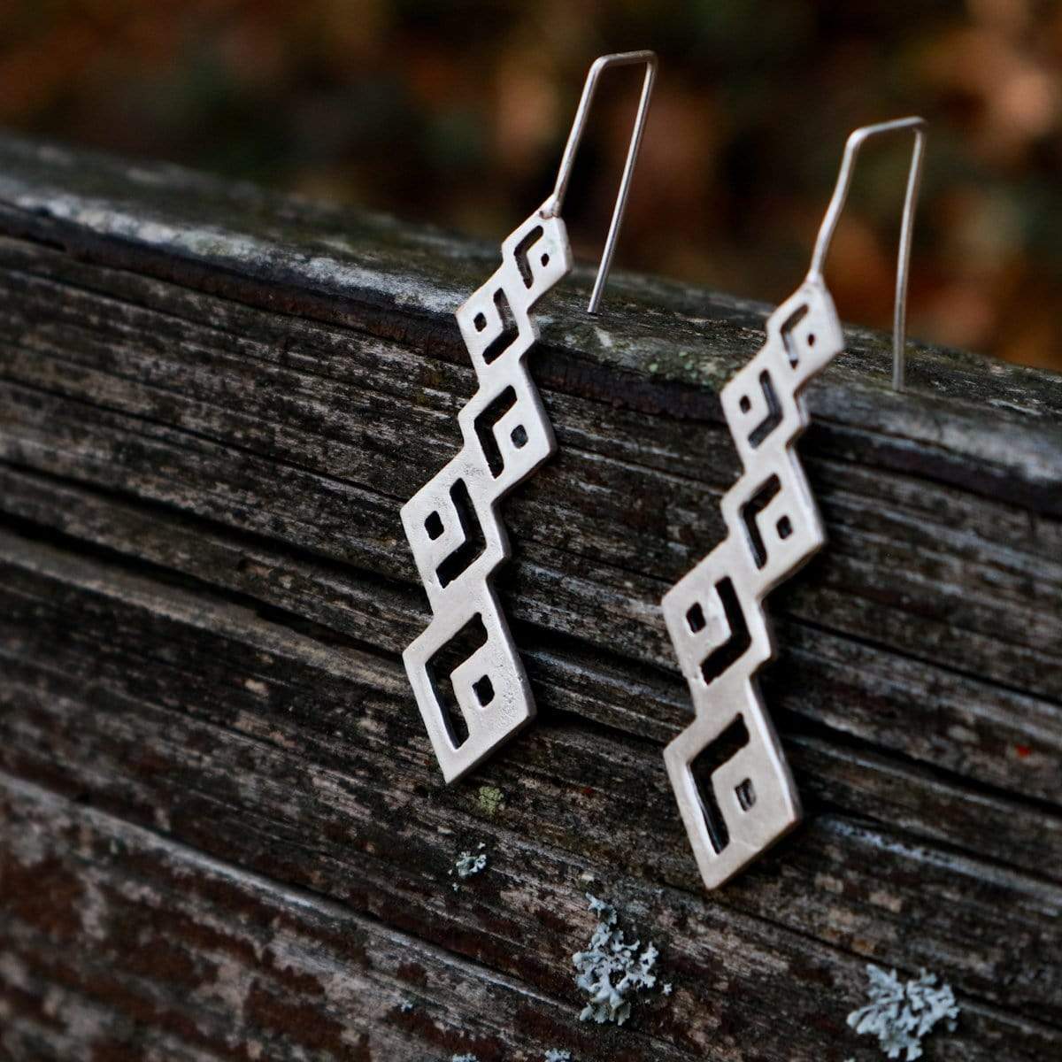 Ethnic earrings Pyramid Earrings