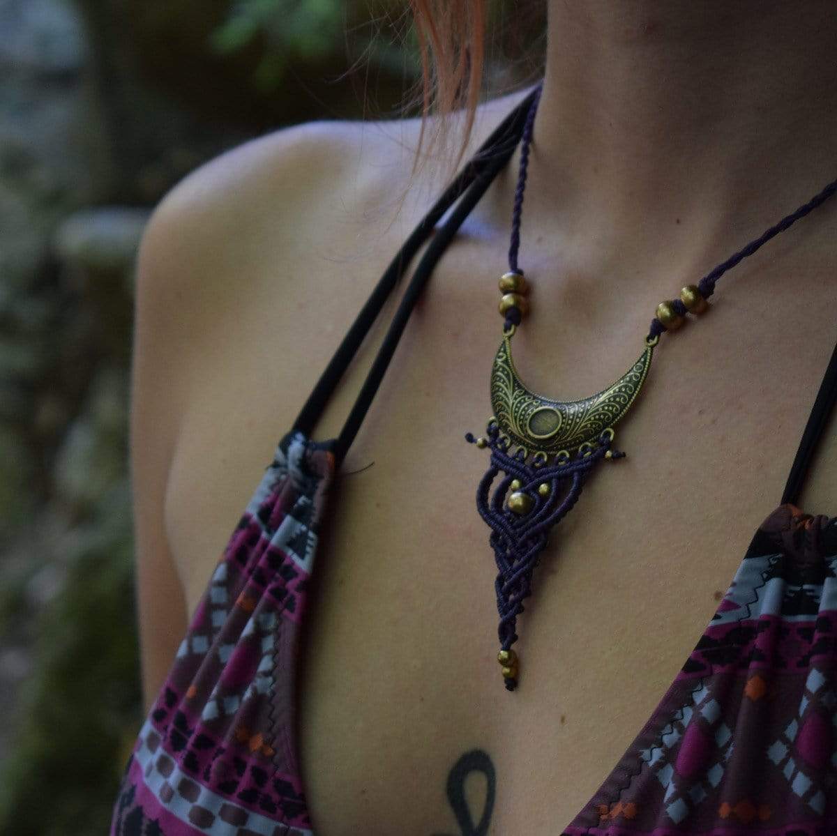 Macrame necklace Kythnos Necklace