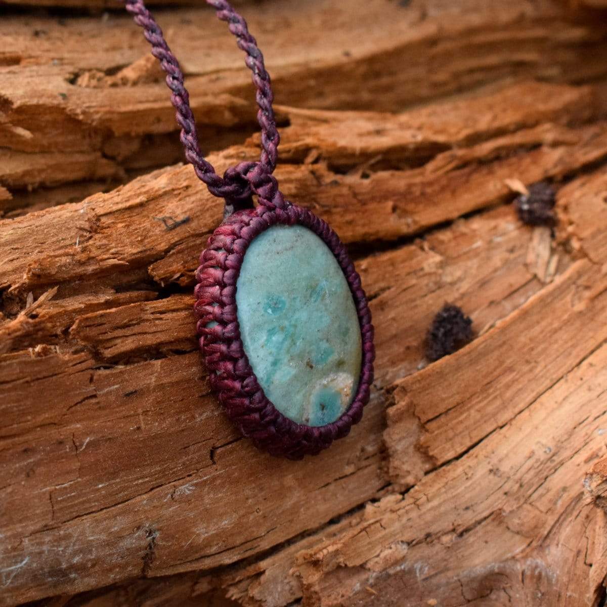 Macrame pedant Fuchsite Pendant