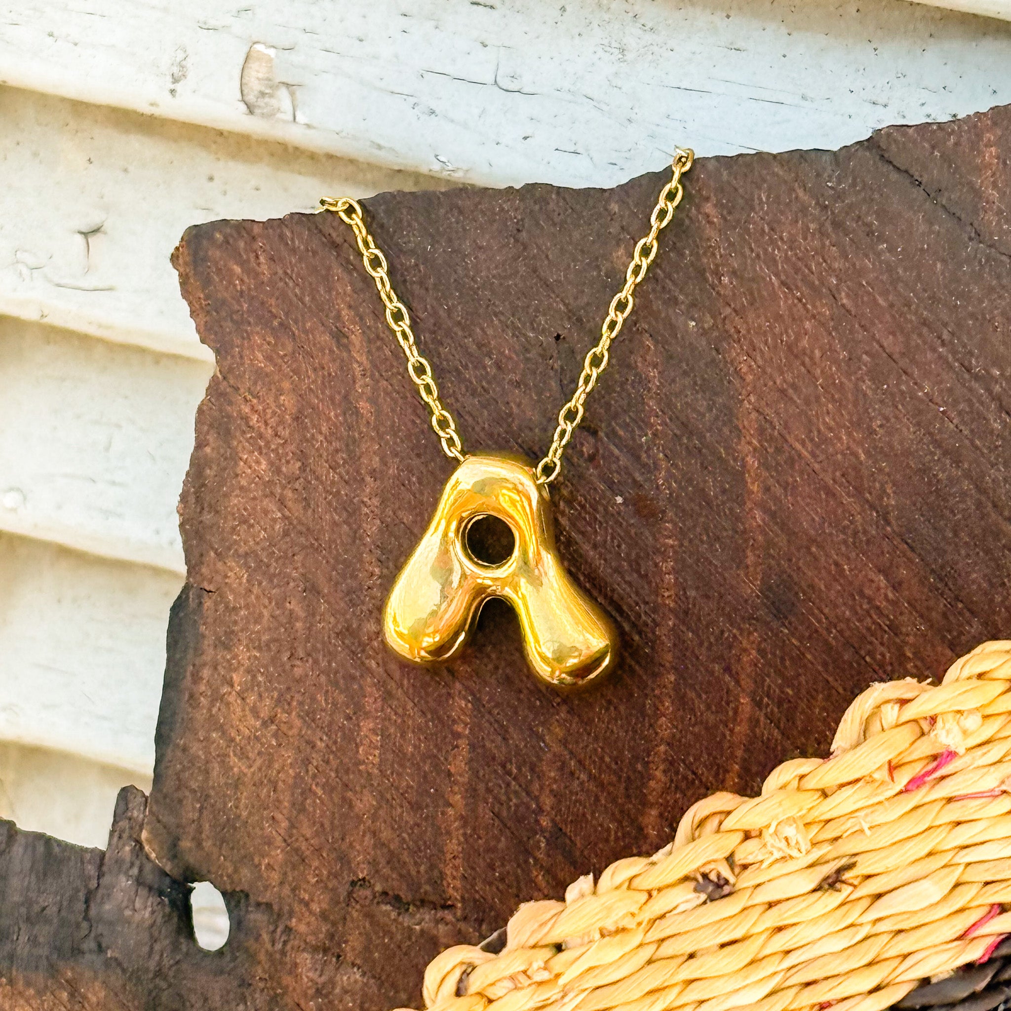Monogram Gold Necklace