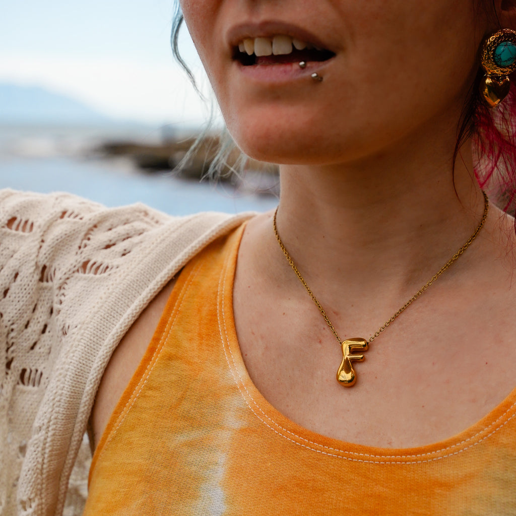 Monogram Gold Necklace