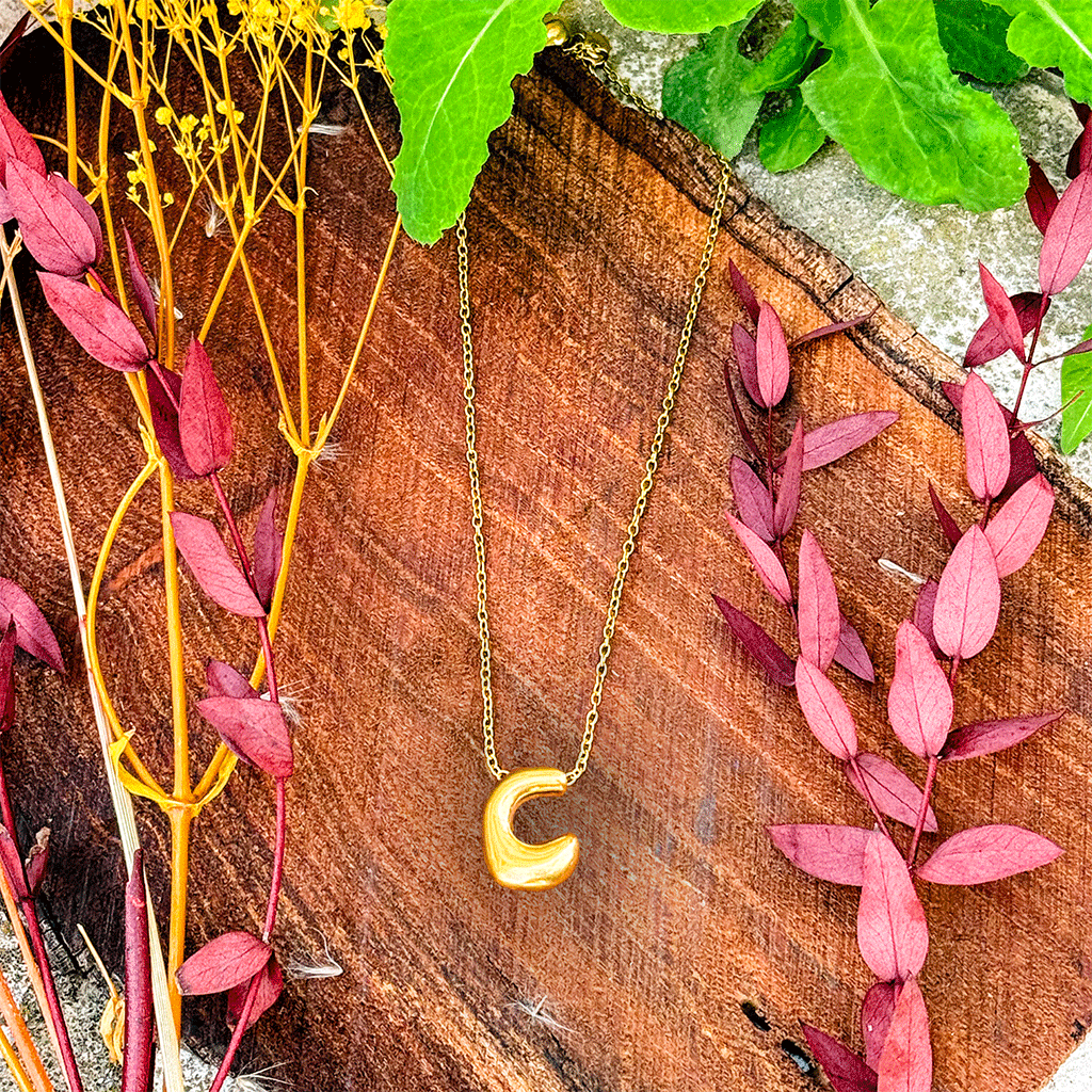 Monogram Gold Necklace