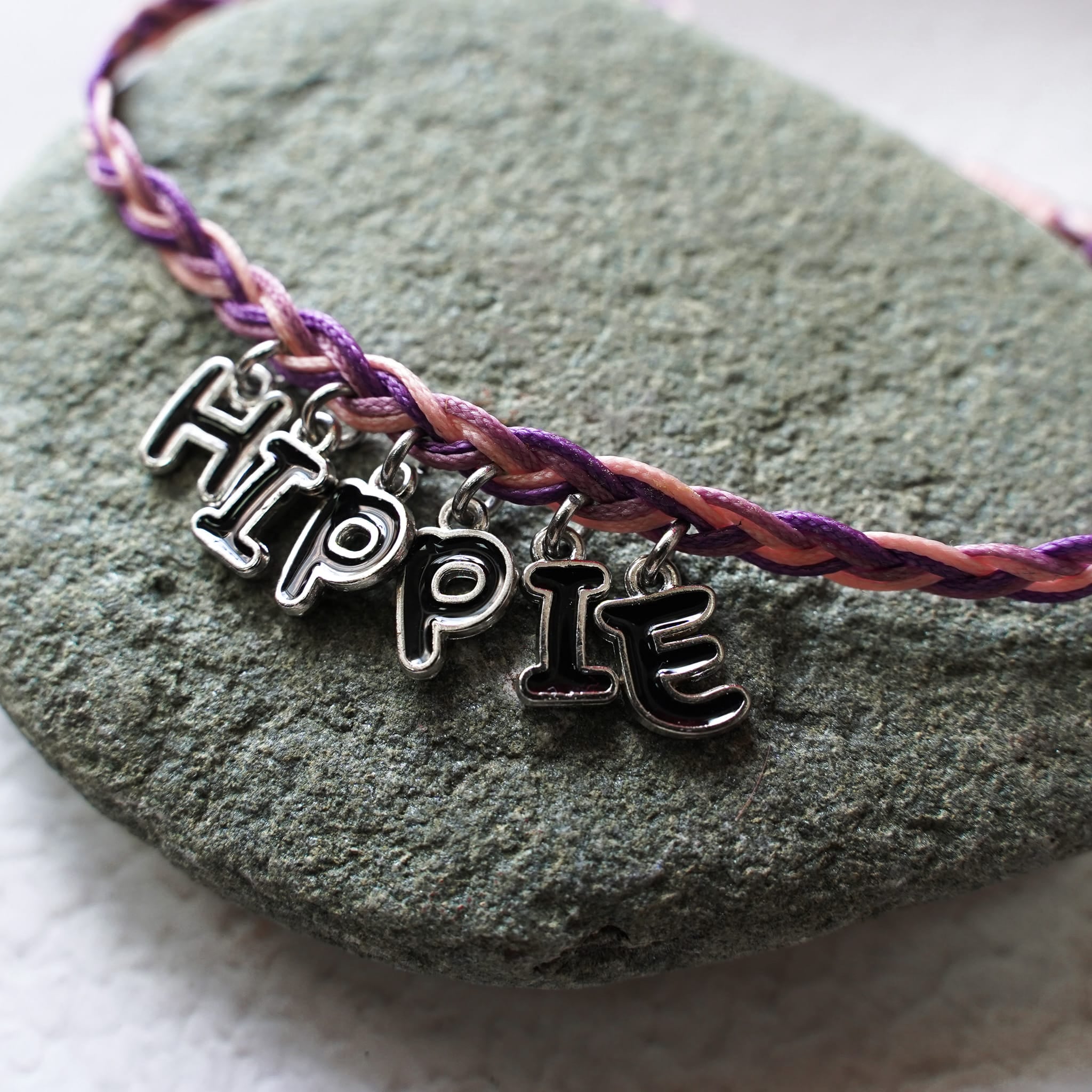 Bracelets 1 / Lavender Lucky Letters Bracelet