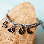 Bracelets 1 / Orchid Lucky Letters Bracelet