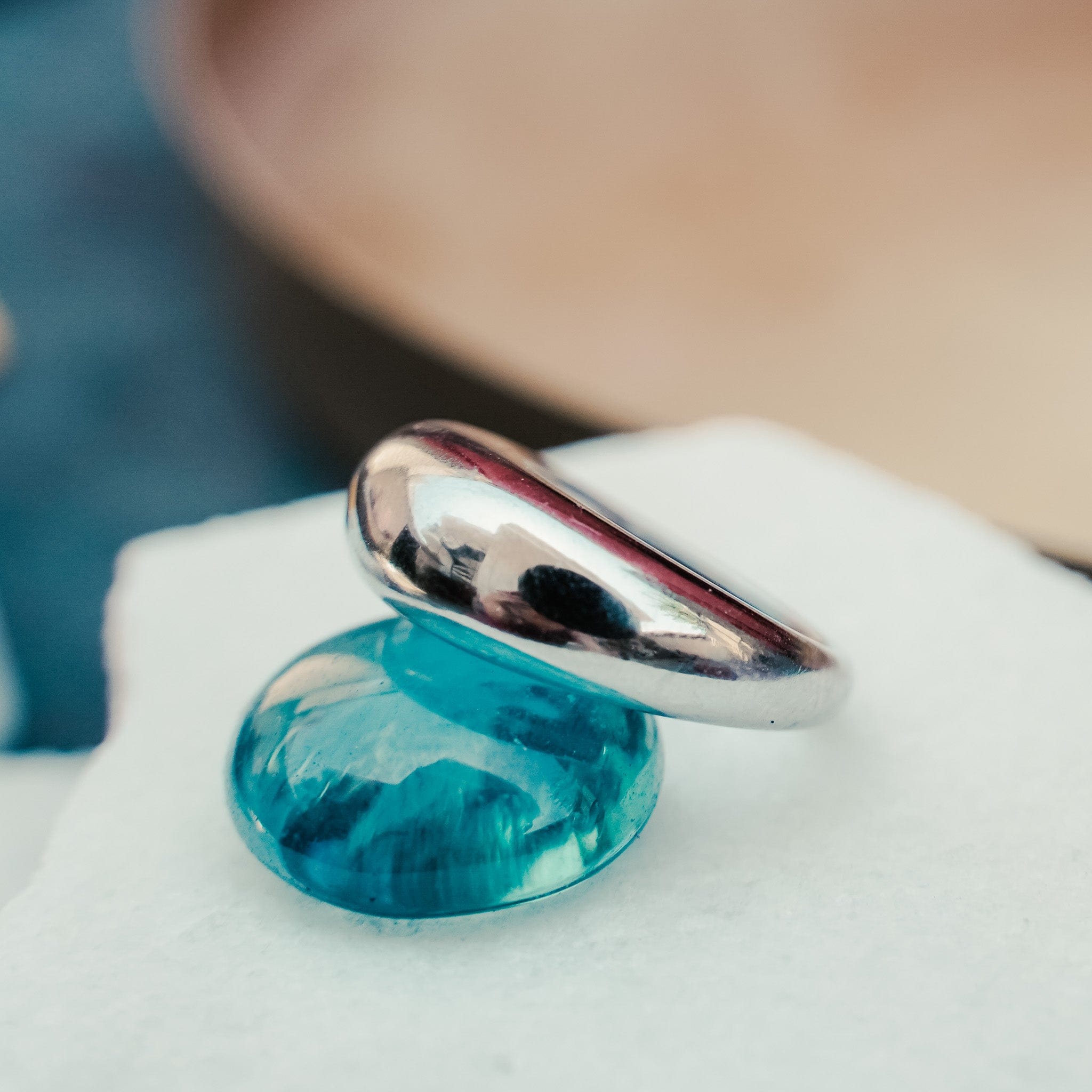 Turquoise on sale wave ring