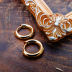 Earrings 8mm / Gold Easy Busy Hoops