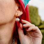 Earrings Cream Puff Earrings