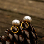 Earrings Cream Puff Earrings