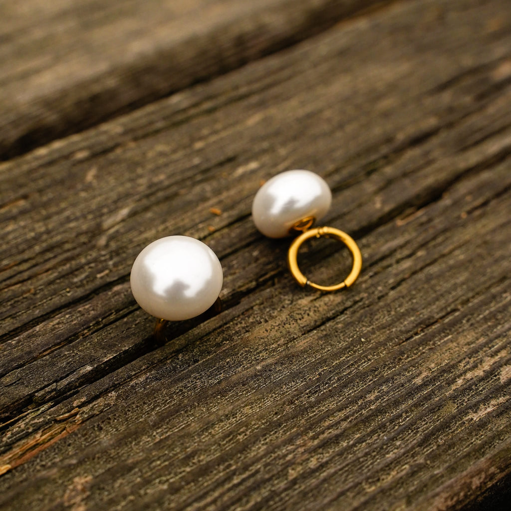 Earrings Cream Puff Earrings