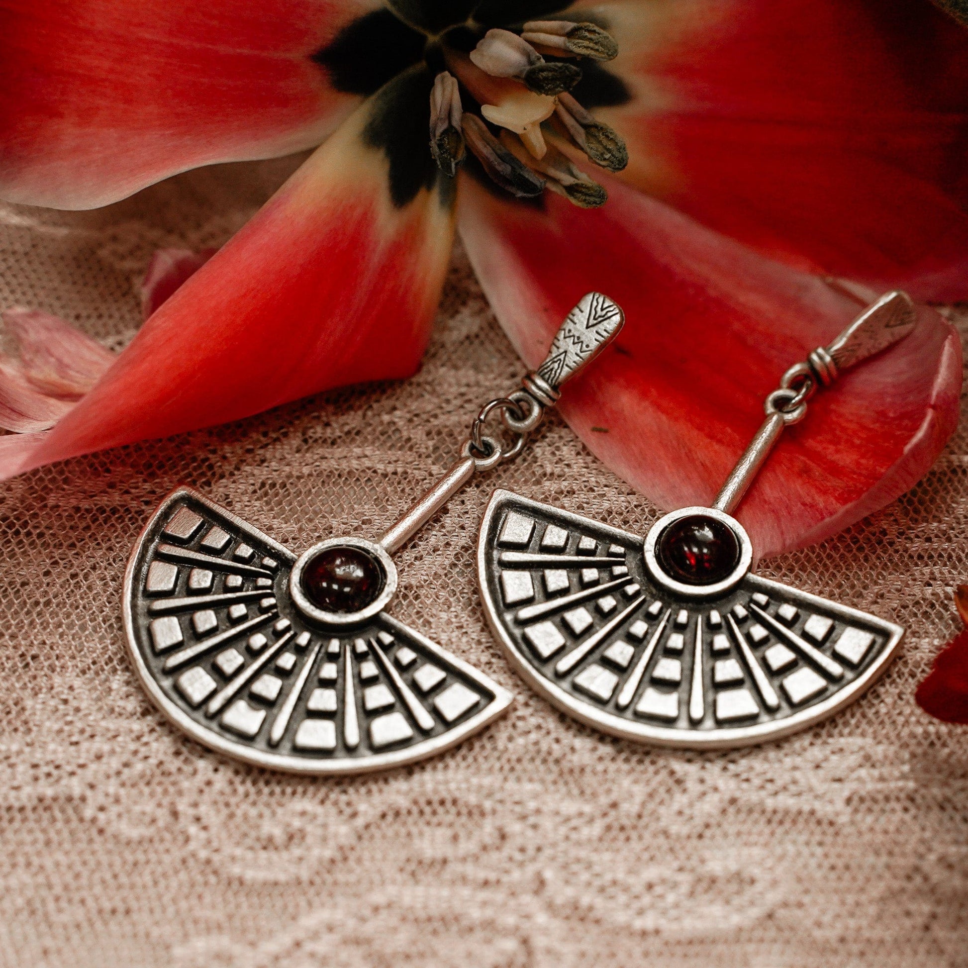 Earrings Flapper Fan Earrings