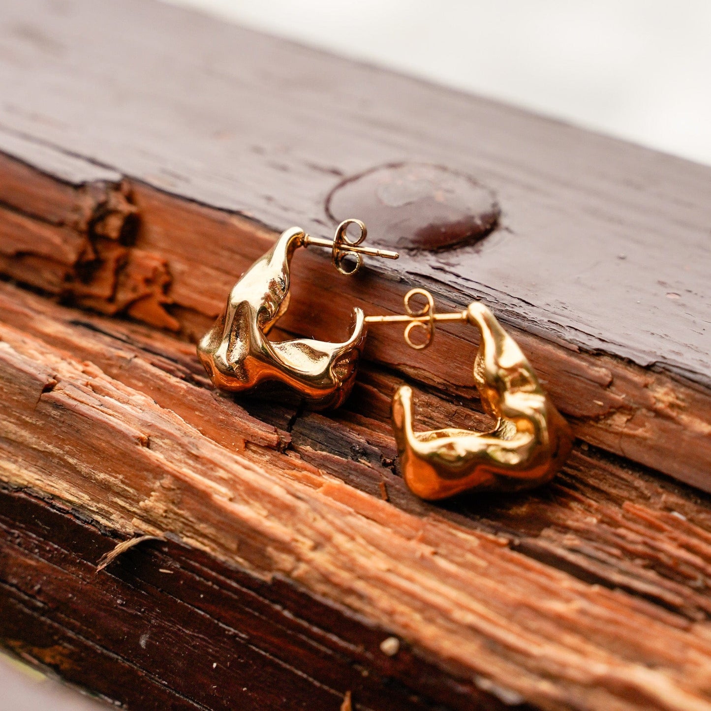 Earrings Gilded Teardrops Earrings