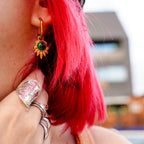 Earrings Lucky Green Earrings