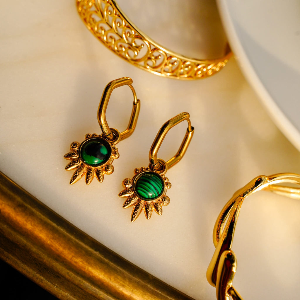 Earrings Lucky Green Earrings