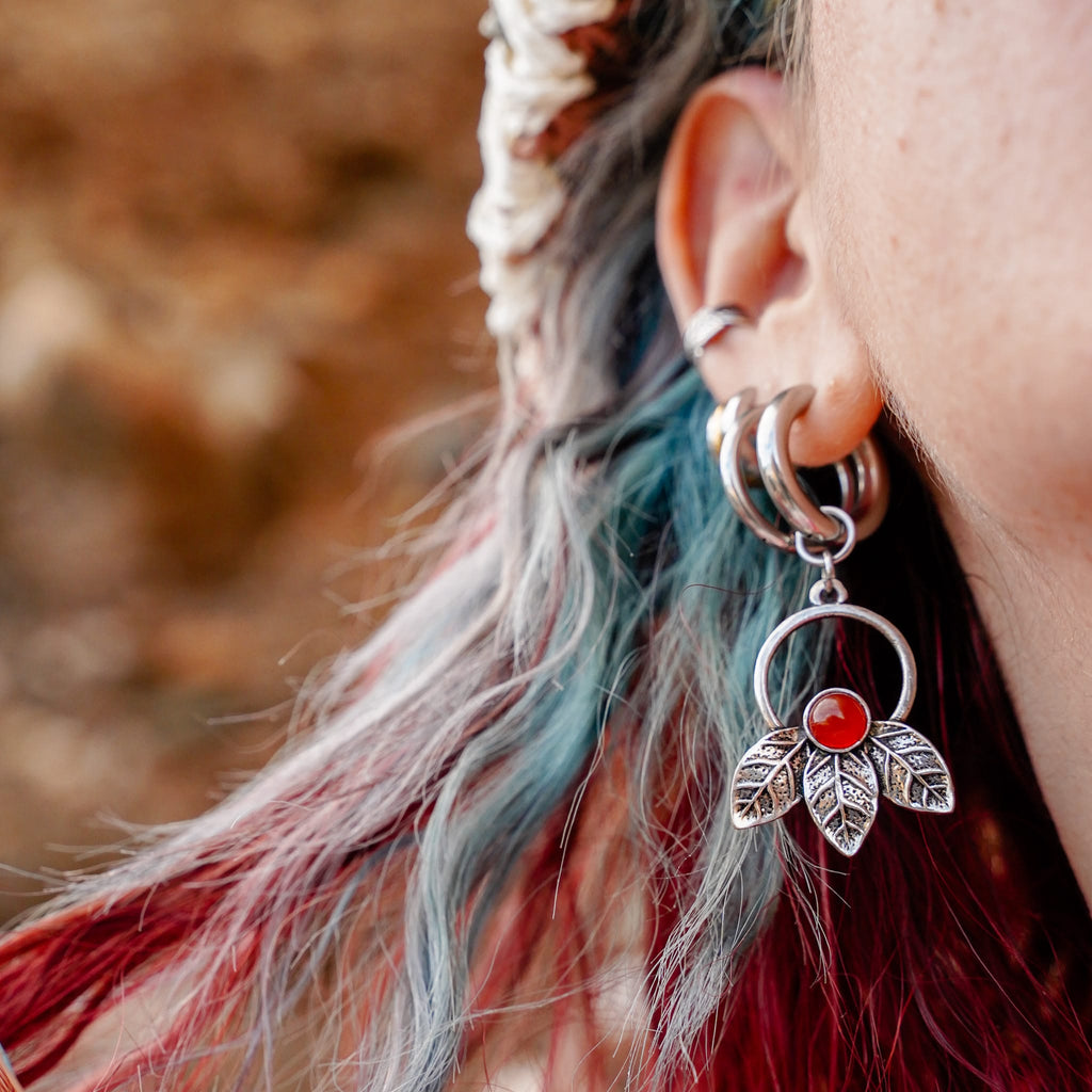 Earrings Melted Amber Earrings