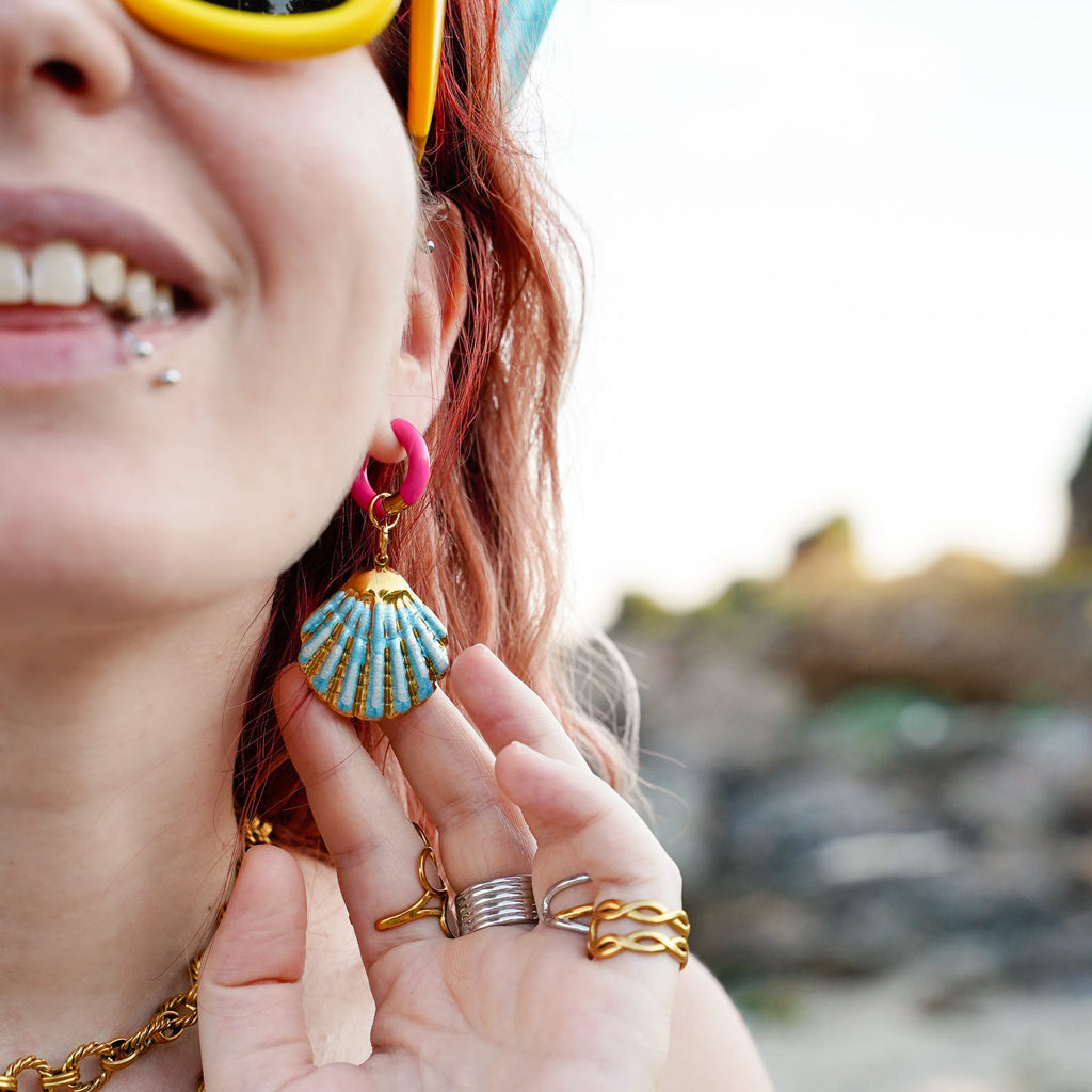 Earrings Neon Hoops Earrings