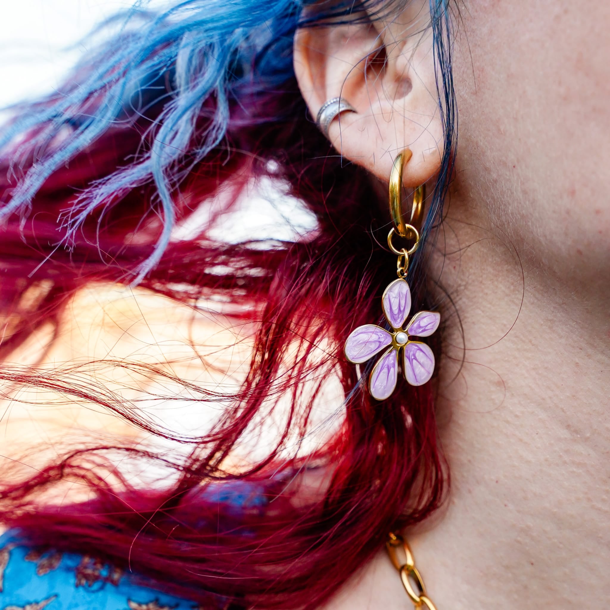 Earrings Violet Surf Earrings