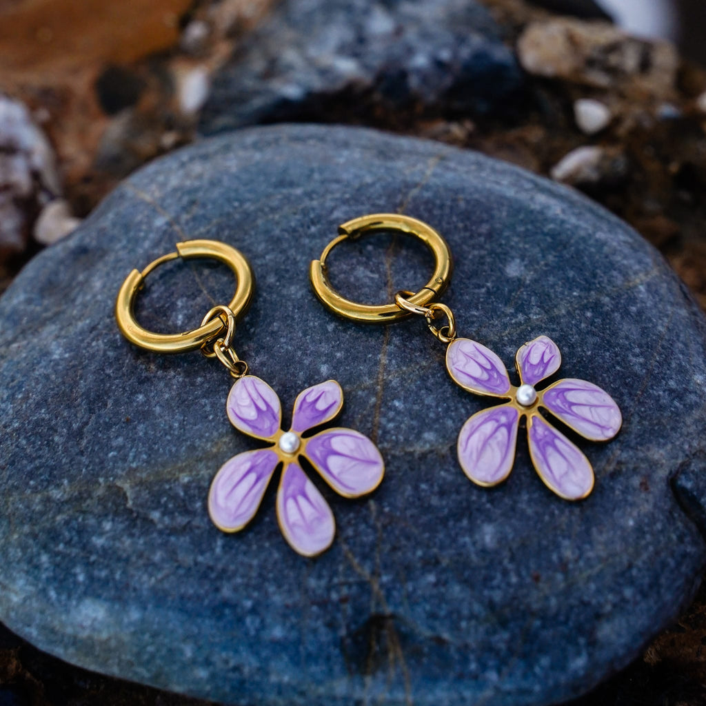 Earrings Violet Surf Earrings