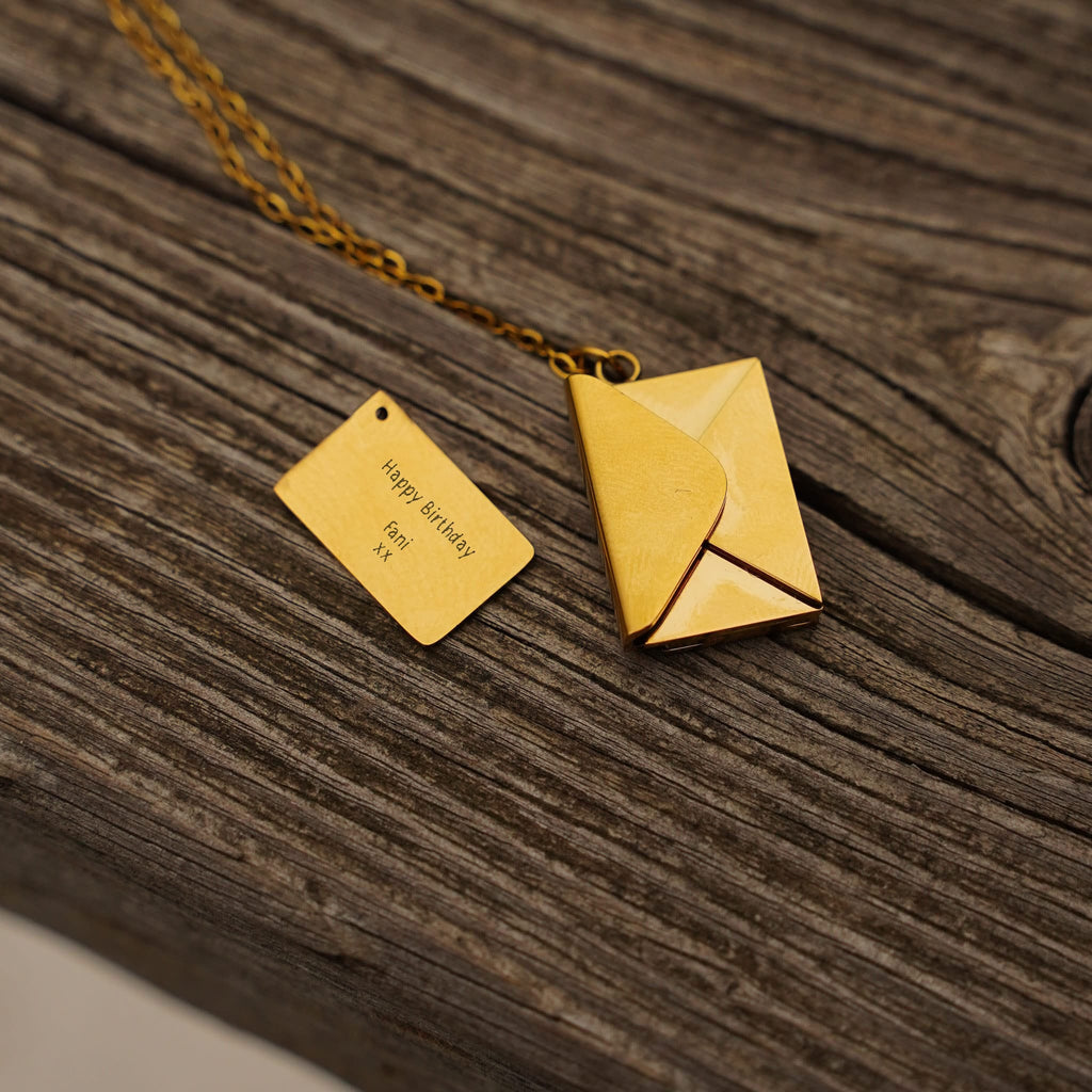 Engraved Engravable Love Note Necklace
