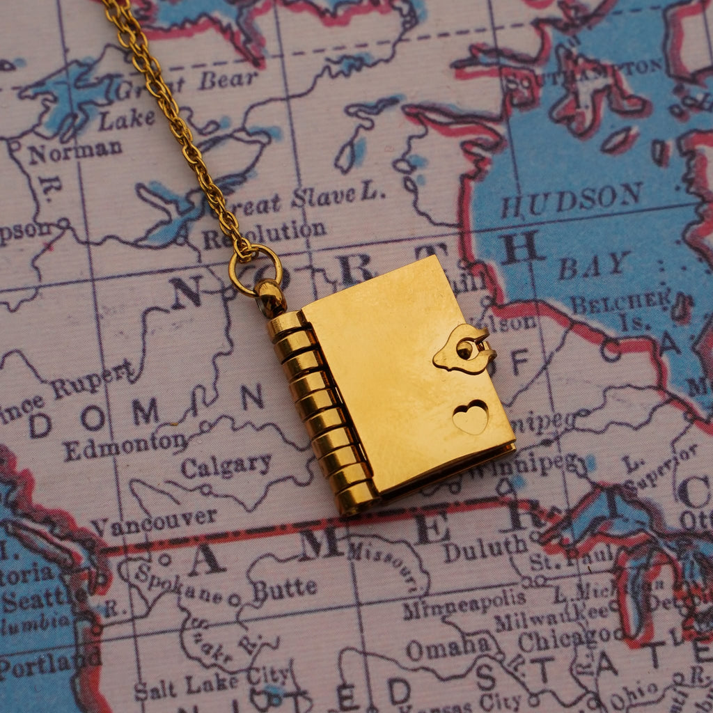 Engraved Engravable Passport Necklace