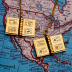 Engraved Engravable Passport Necklace