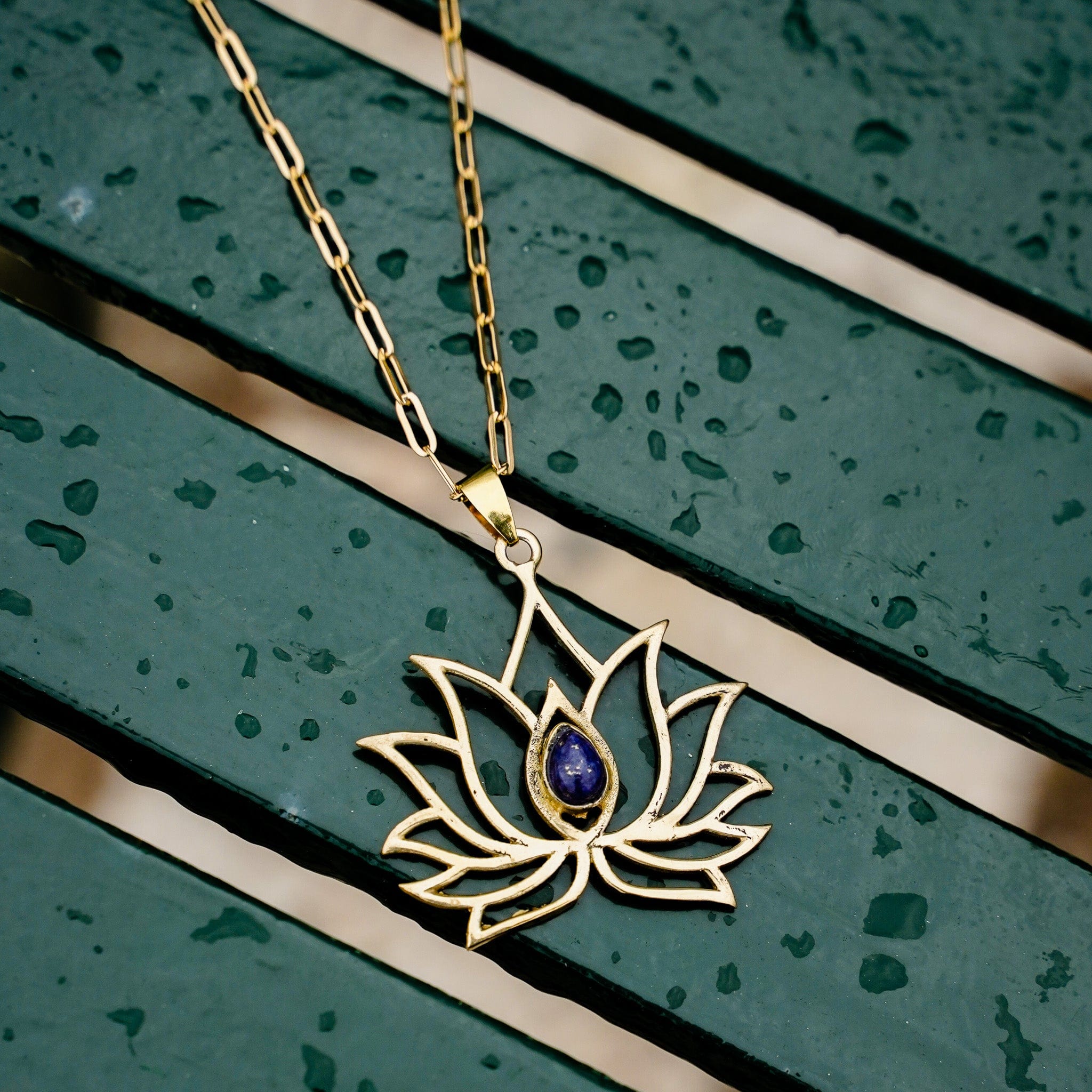 Golden Lotus Necklace