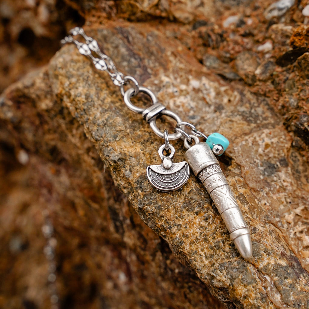 Necklaces Aztec Bullet Necklace