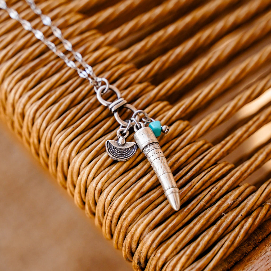Necklaces Aztec Bullet Necklace