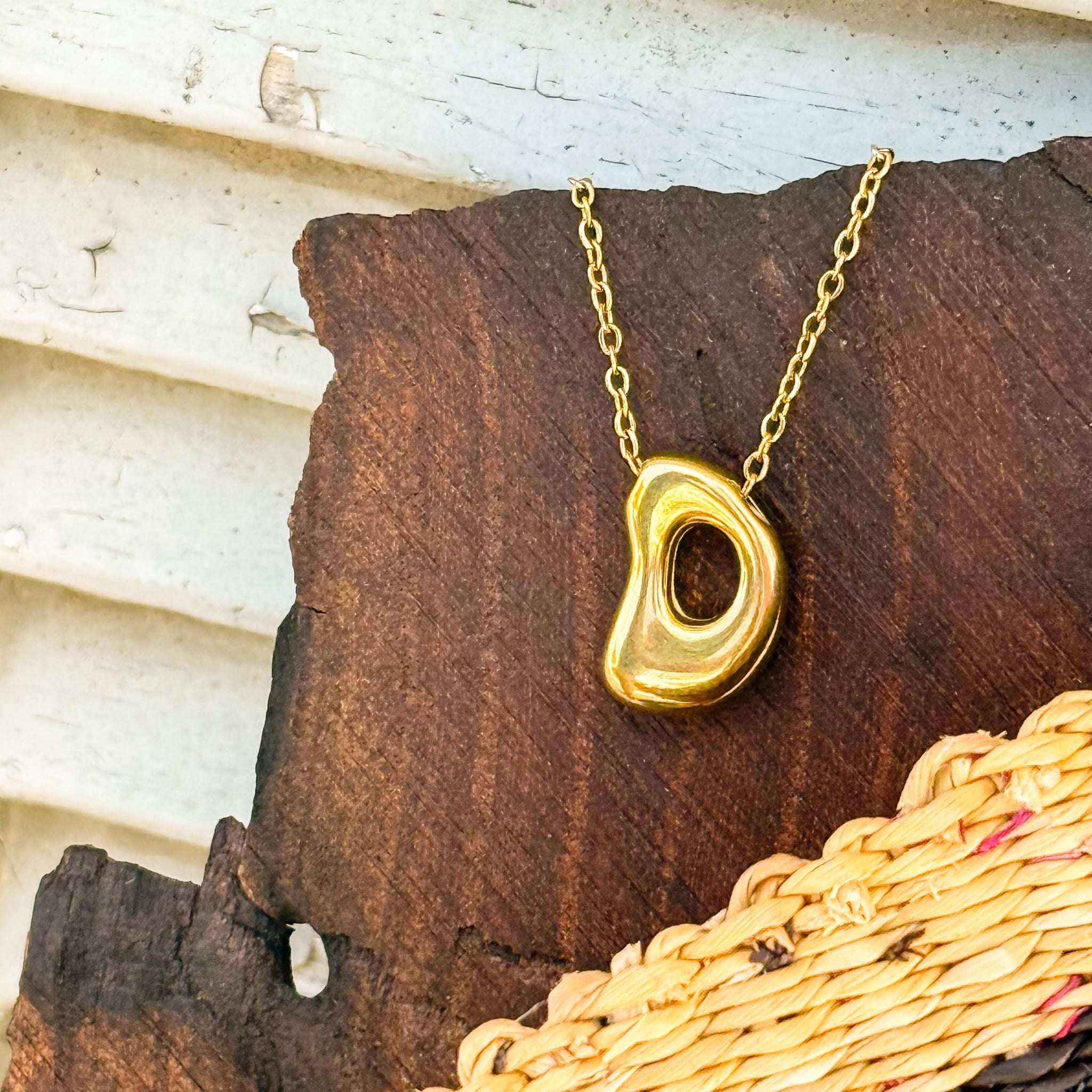 Necklaces D Monogram Gold Necklace