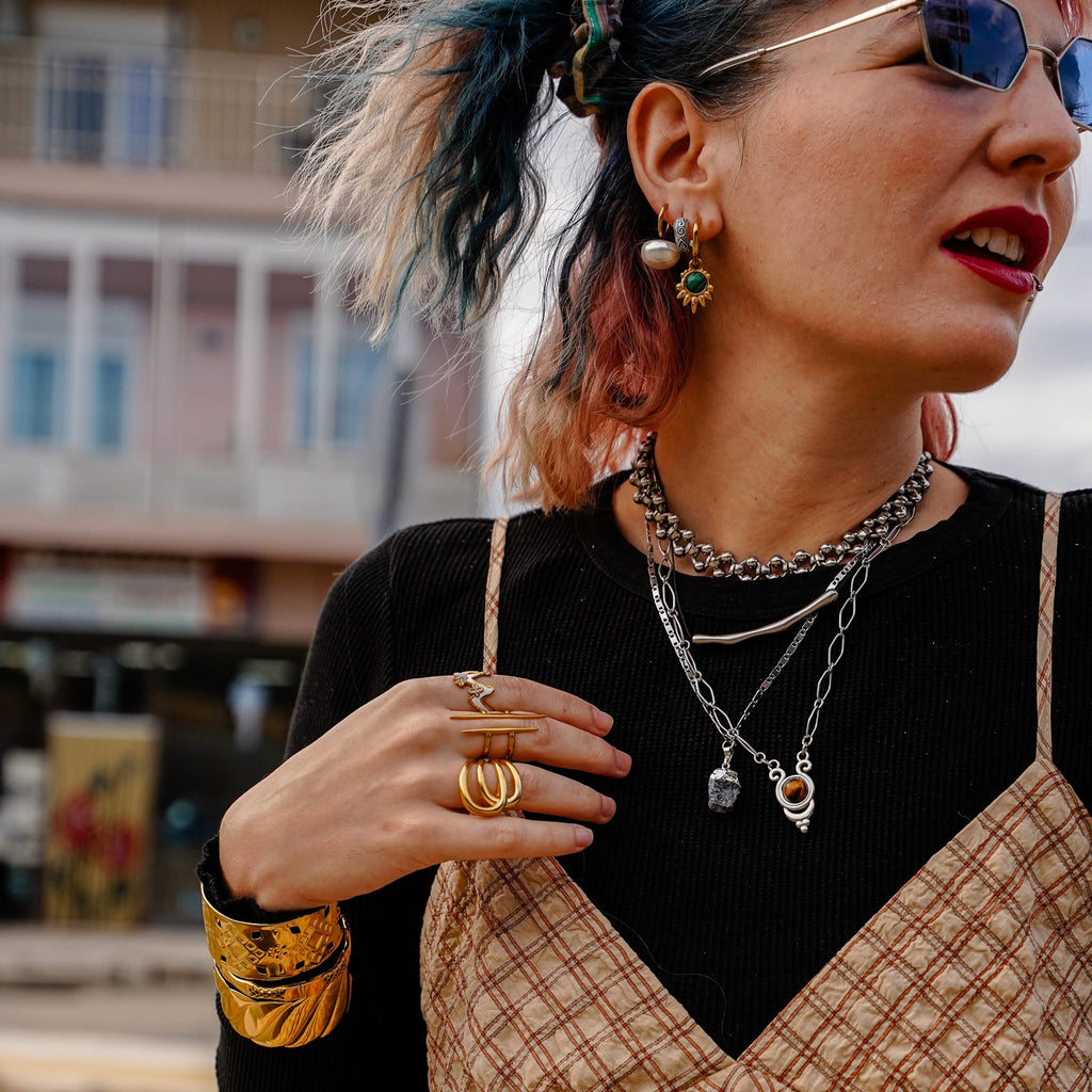 Necklaces Dark Demin Necklace