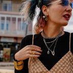Necklaces Dark Demin Necklace