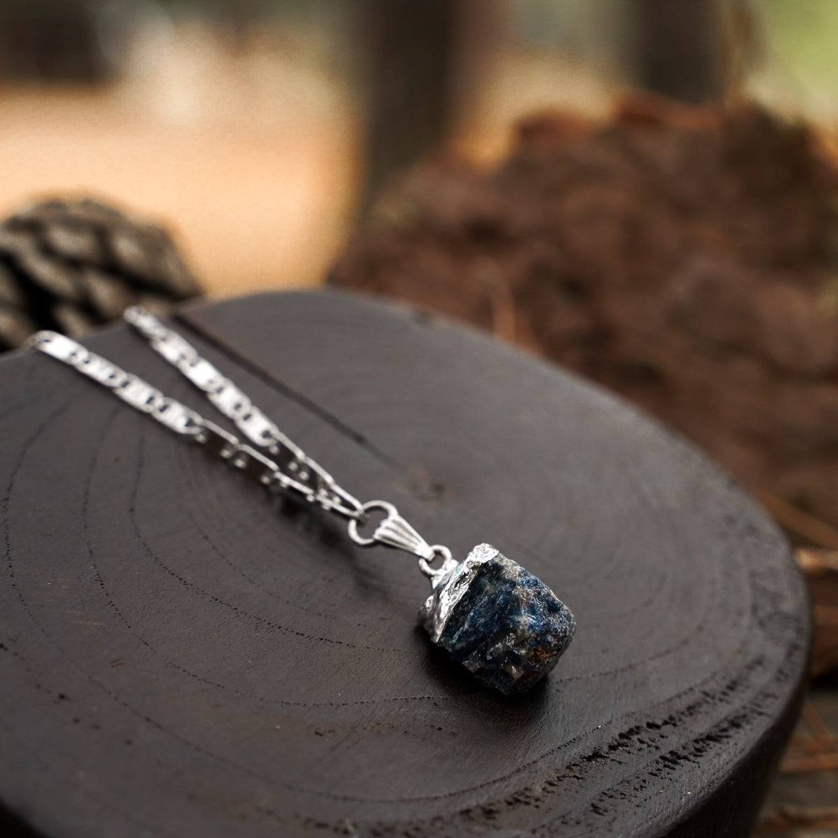Necklaces Dark Demin Necklace