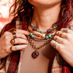 Necklaces Earth & Pearl Necklace