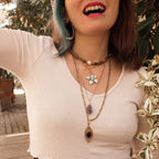 Necklaces Earth & Pearl Necklace