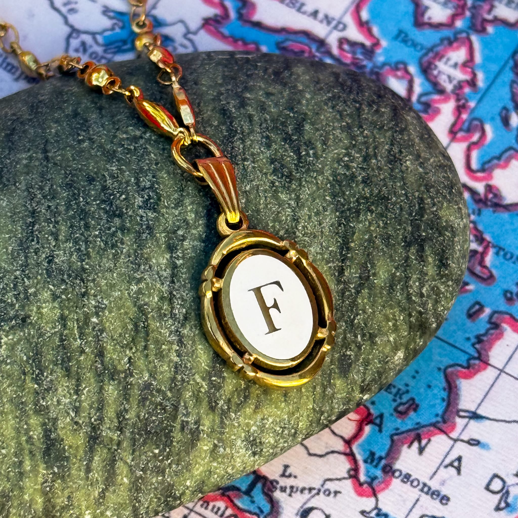 Necklaces F Engravable Secret Message Necklace