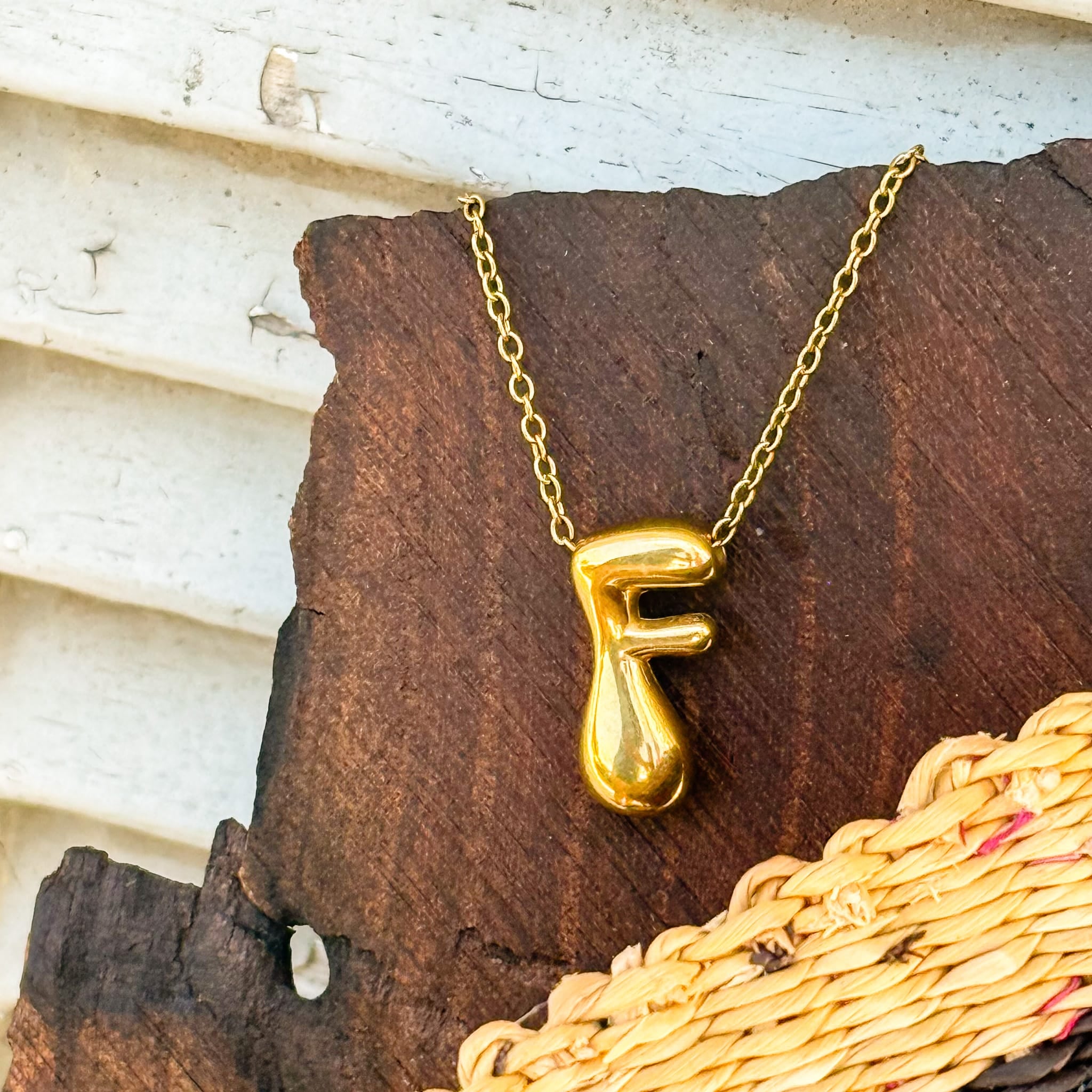 Necklaces F Monogram Gold Necklace