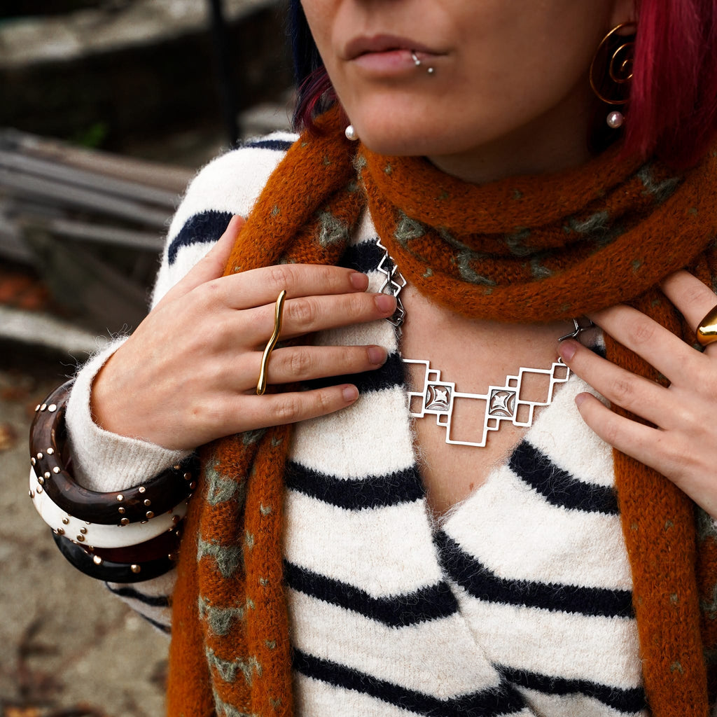 Necklaces Honeycomb Necklace