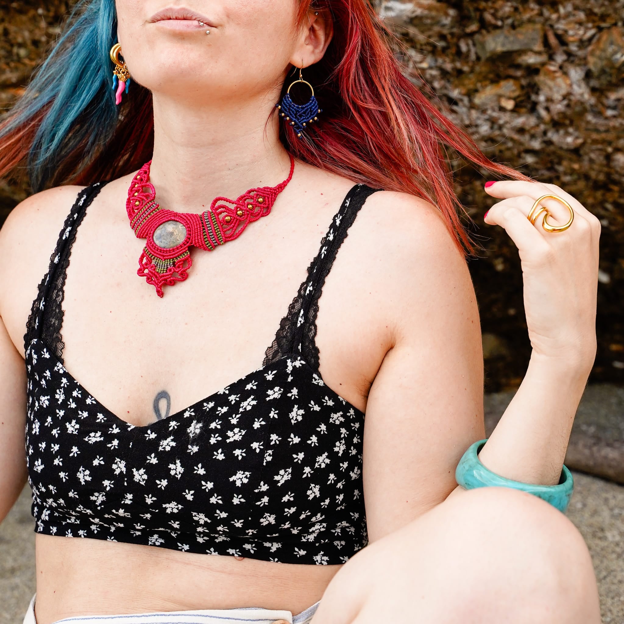 Necklaces Hot Pink Necklace