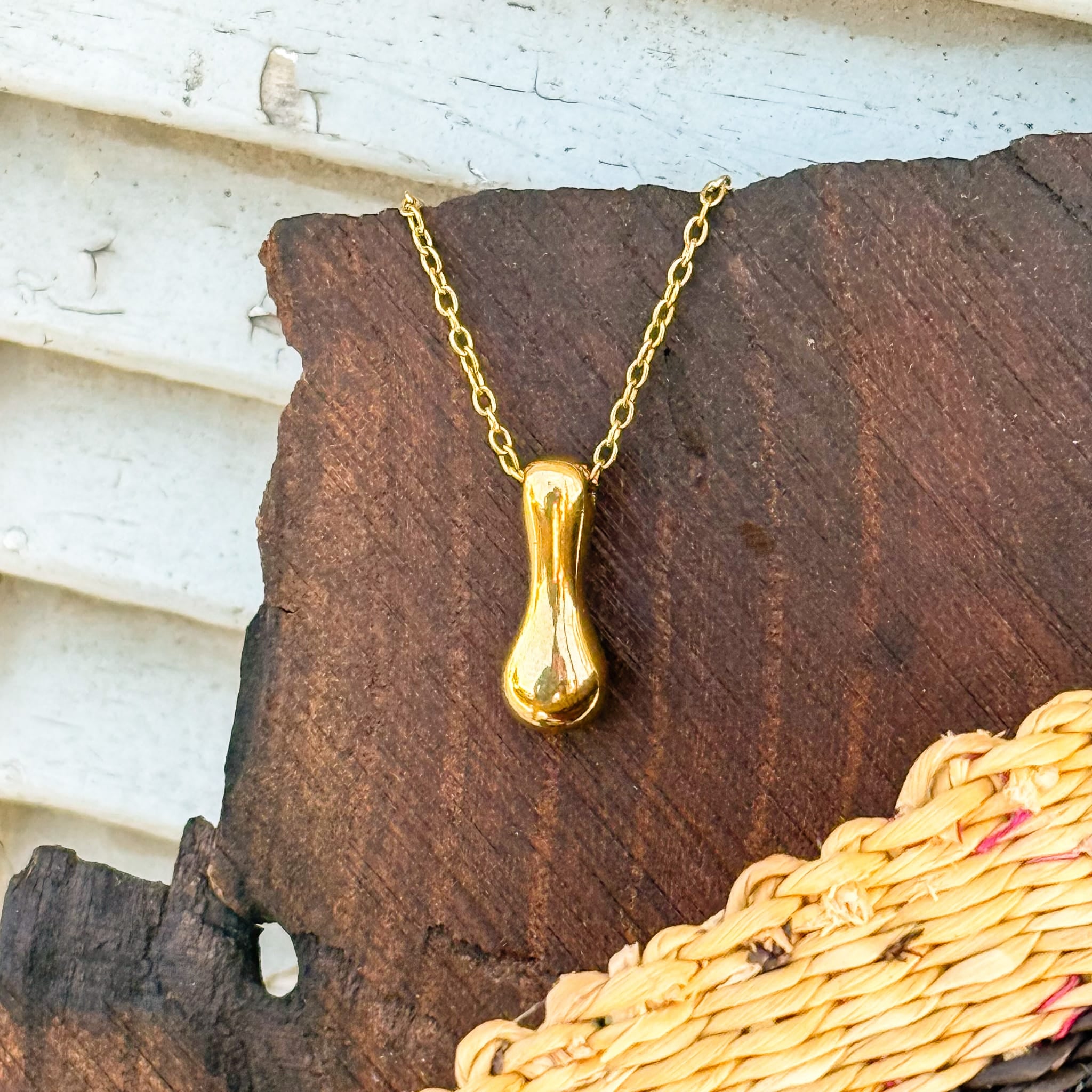 Necklaces I Monogram Gold Necklace