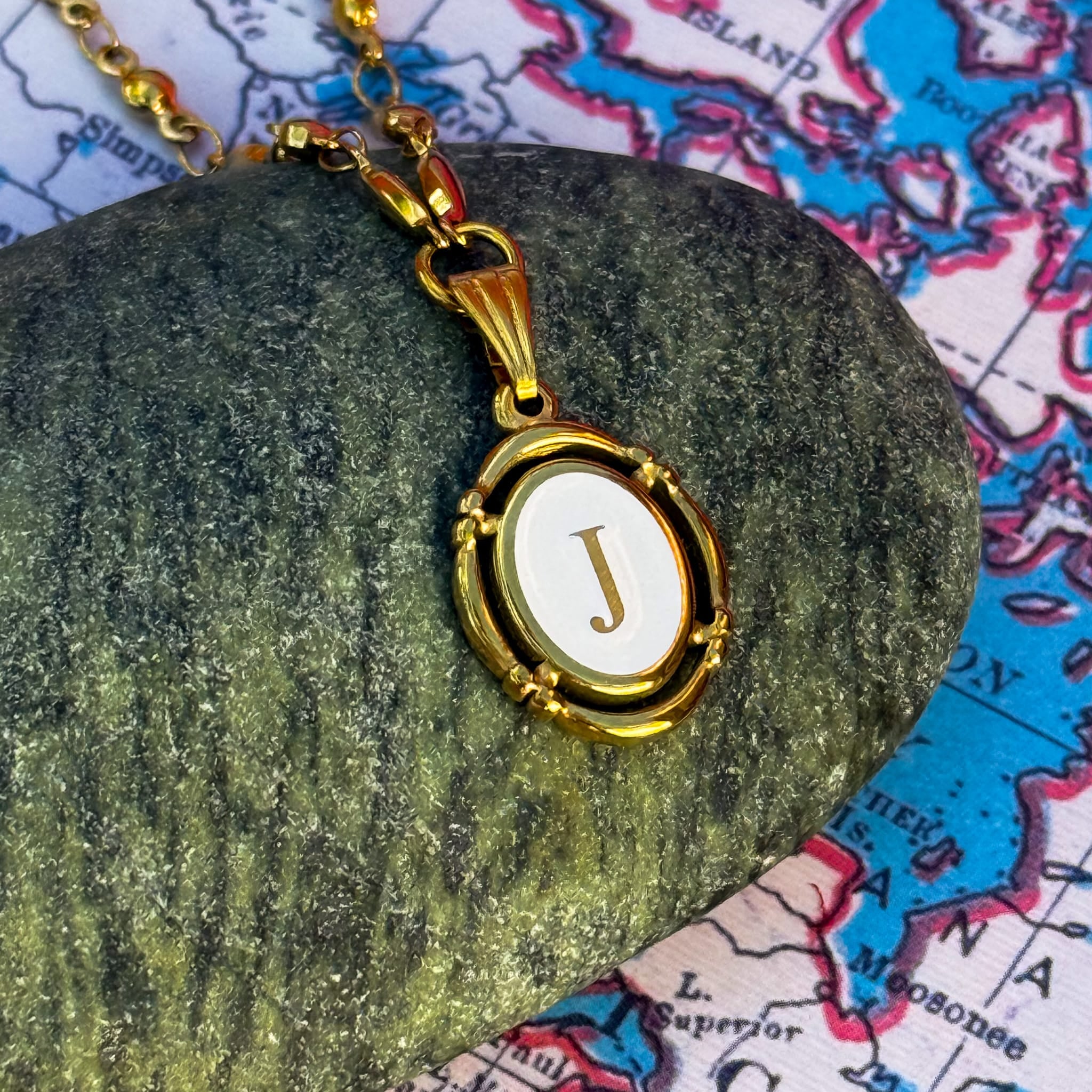 Necklaces J Engravable Secret Message Necklace
