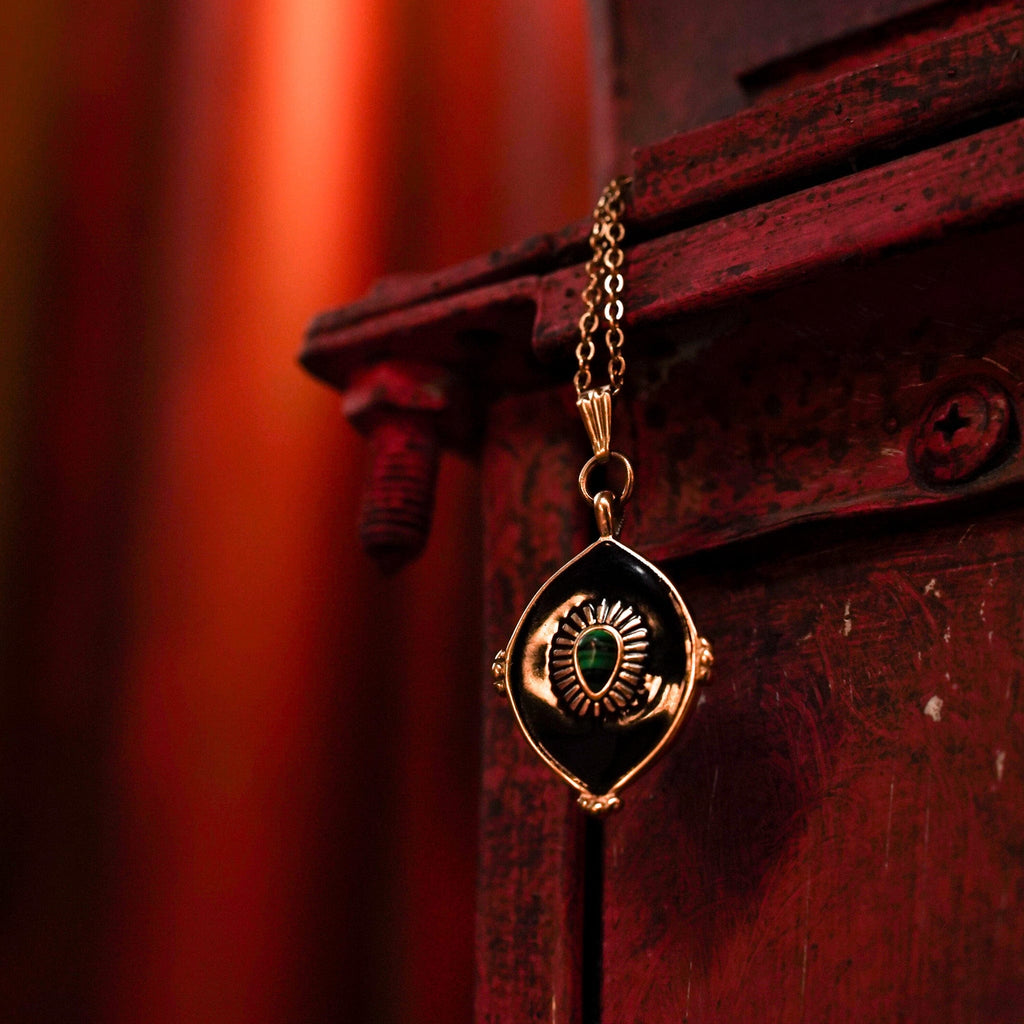 Necklaces Malachite Tear Necklace