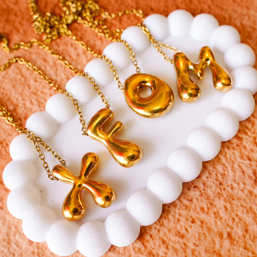 Necklaces Monogram Gold Necklace
