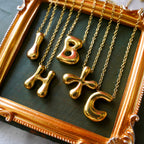 Necklaces Monogram Gold Necklace